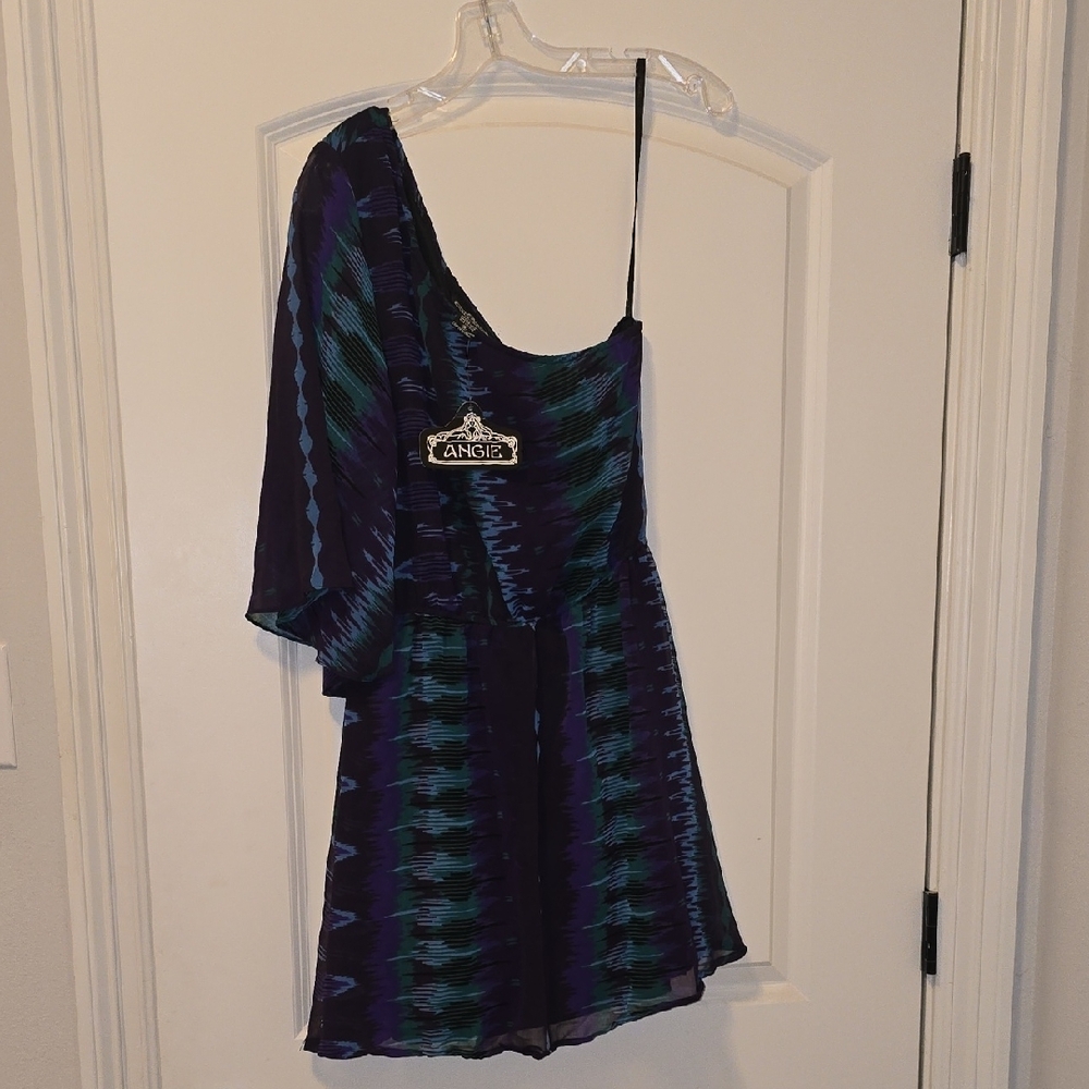 Angie Women's Blue and Purple Dress